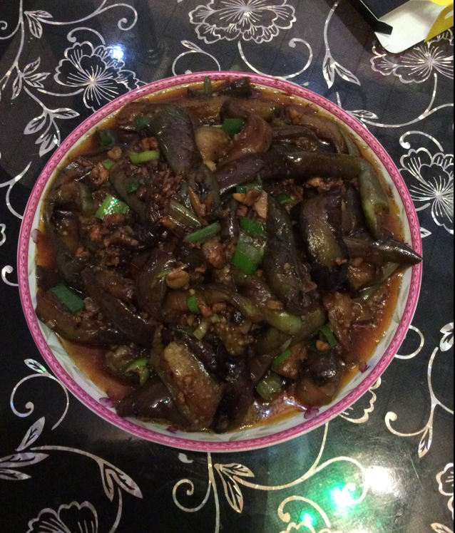 酱爆肉末茄子