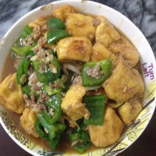家常豆腐(彩椒版)