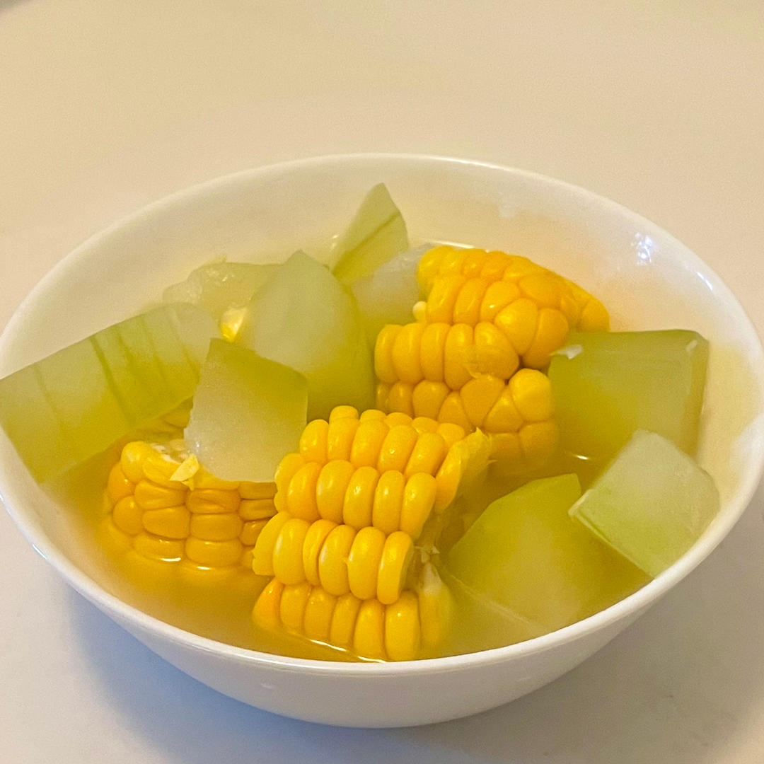 ✨美味减脂汤❗️鲜甜好喝的玉米冬瓜汤