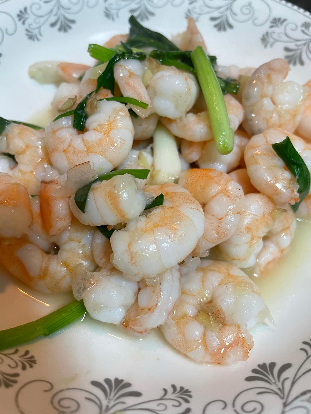 葱爆虾仁