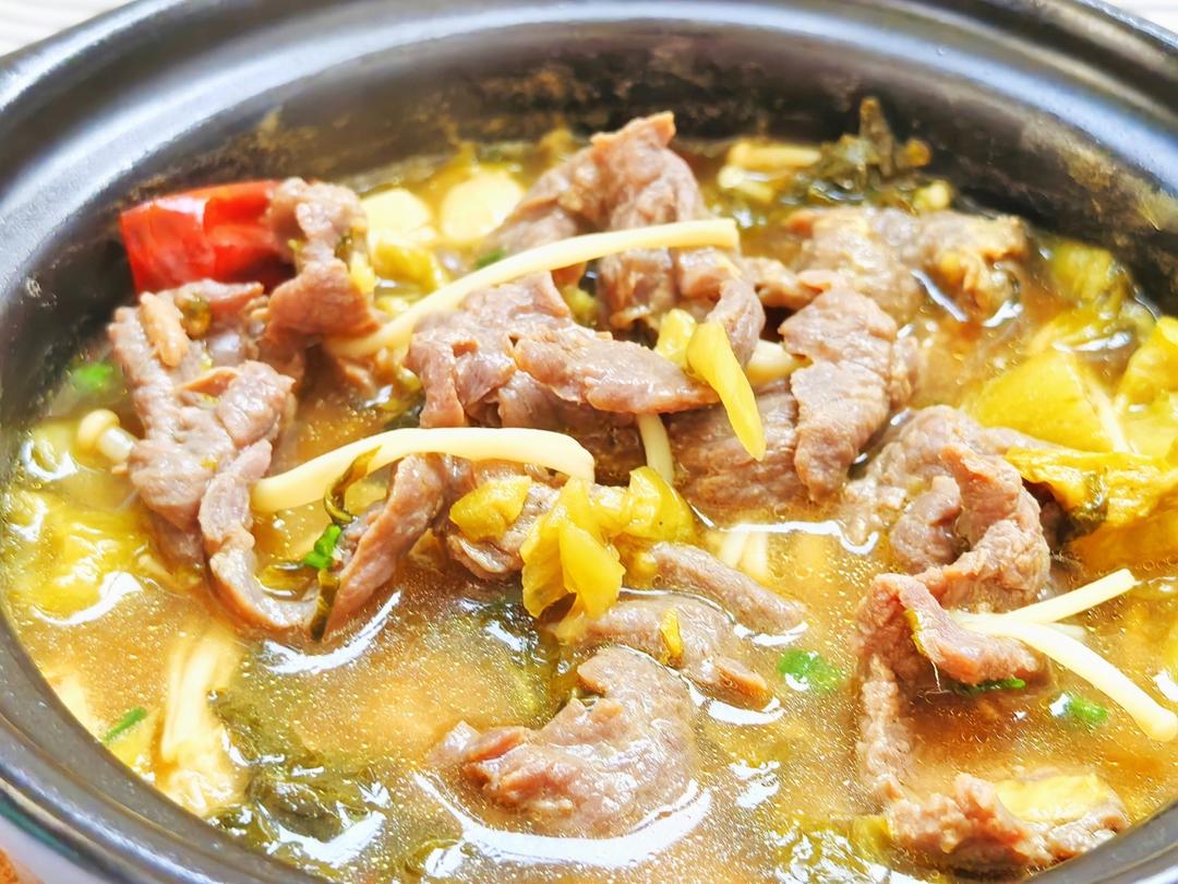 酸菜牛肉