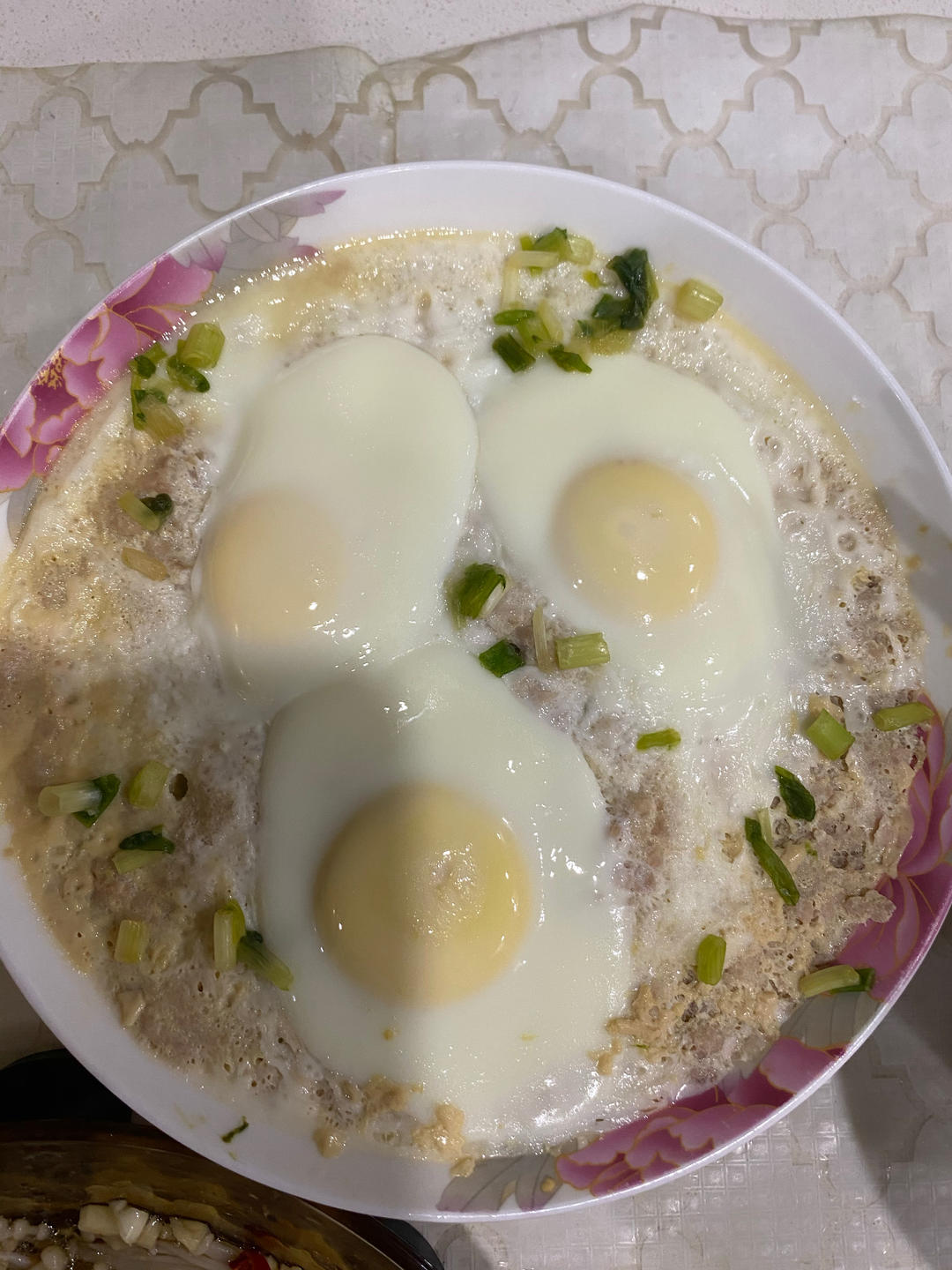 简单又好吃的肉饼蒸蛋