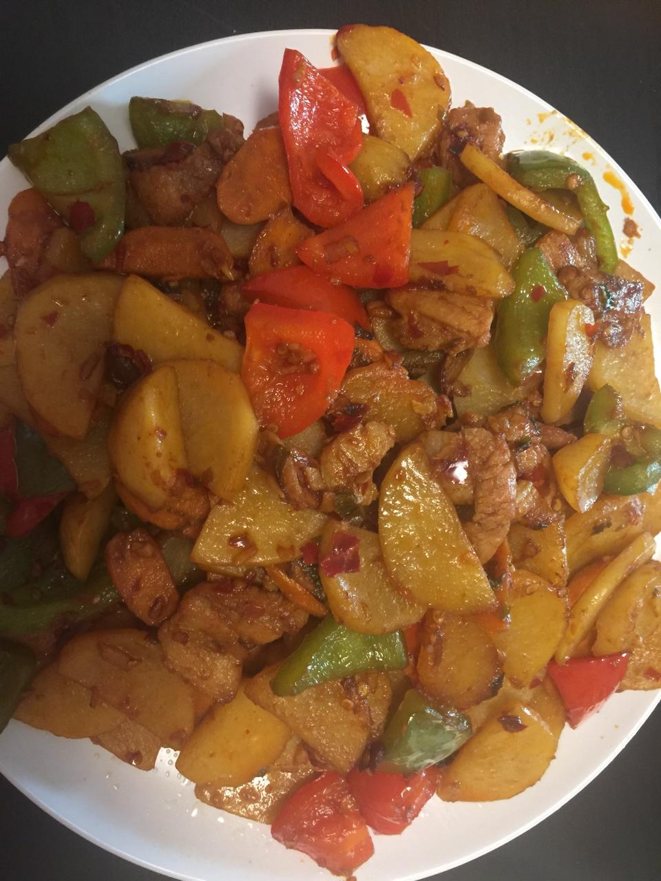 辣炒土豆五花肉