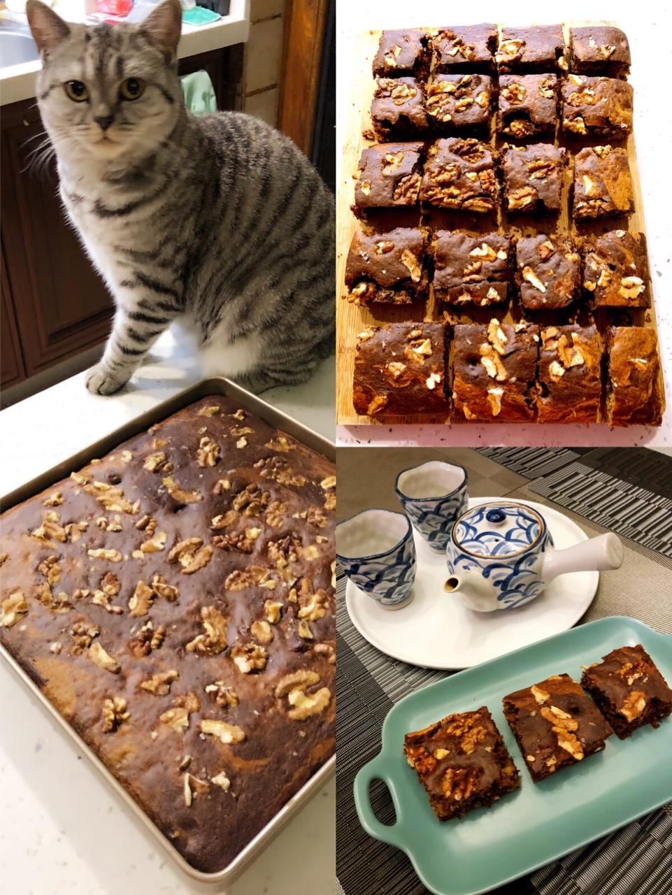 香蕉核桃蛋糕（低油少糖健康版）