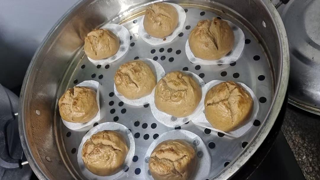 红糖自然开花馒头❗️按步骤来必定成功(ง•̀_•́)ง想偷懒不行哦