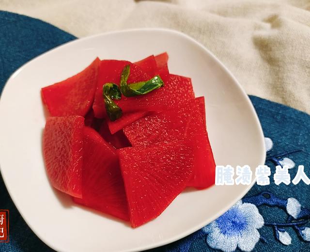 这样腌渍的紫美人,爽口下饭太过瘾!的做法