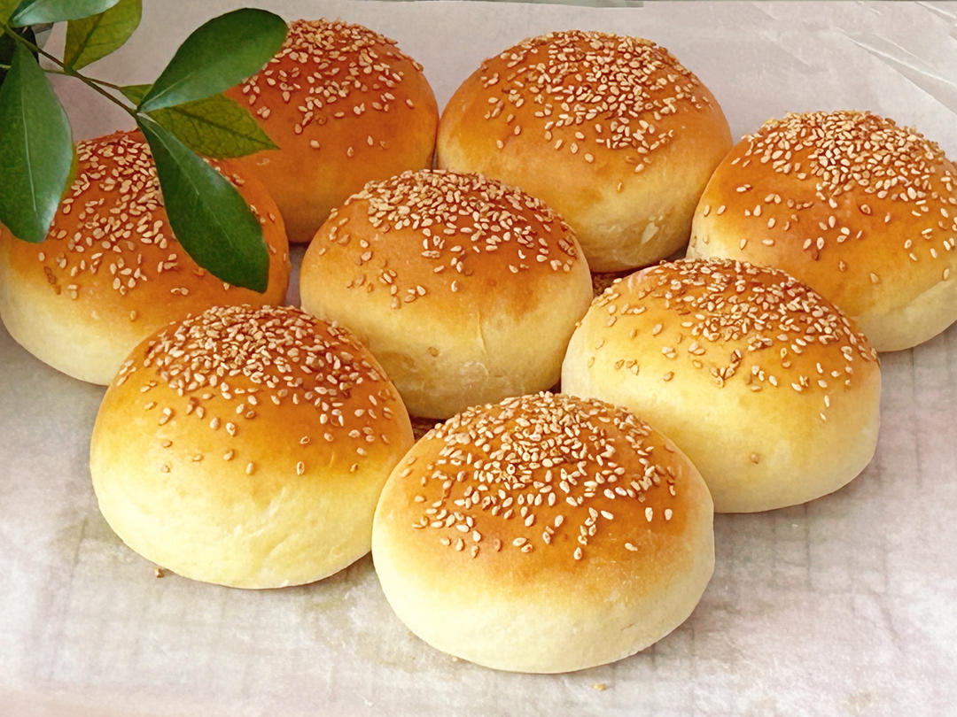 基础牛奶小餐包/汉堡胚/吐司（一次发酵，极简原料）