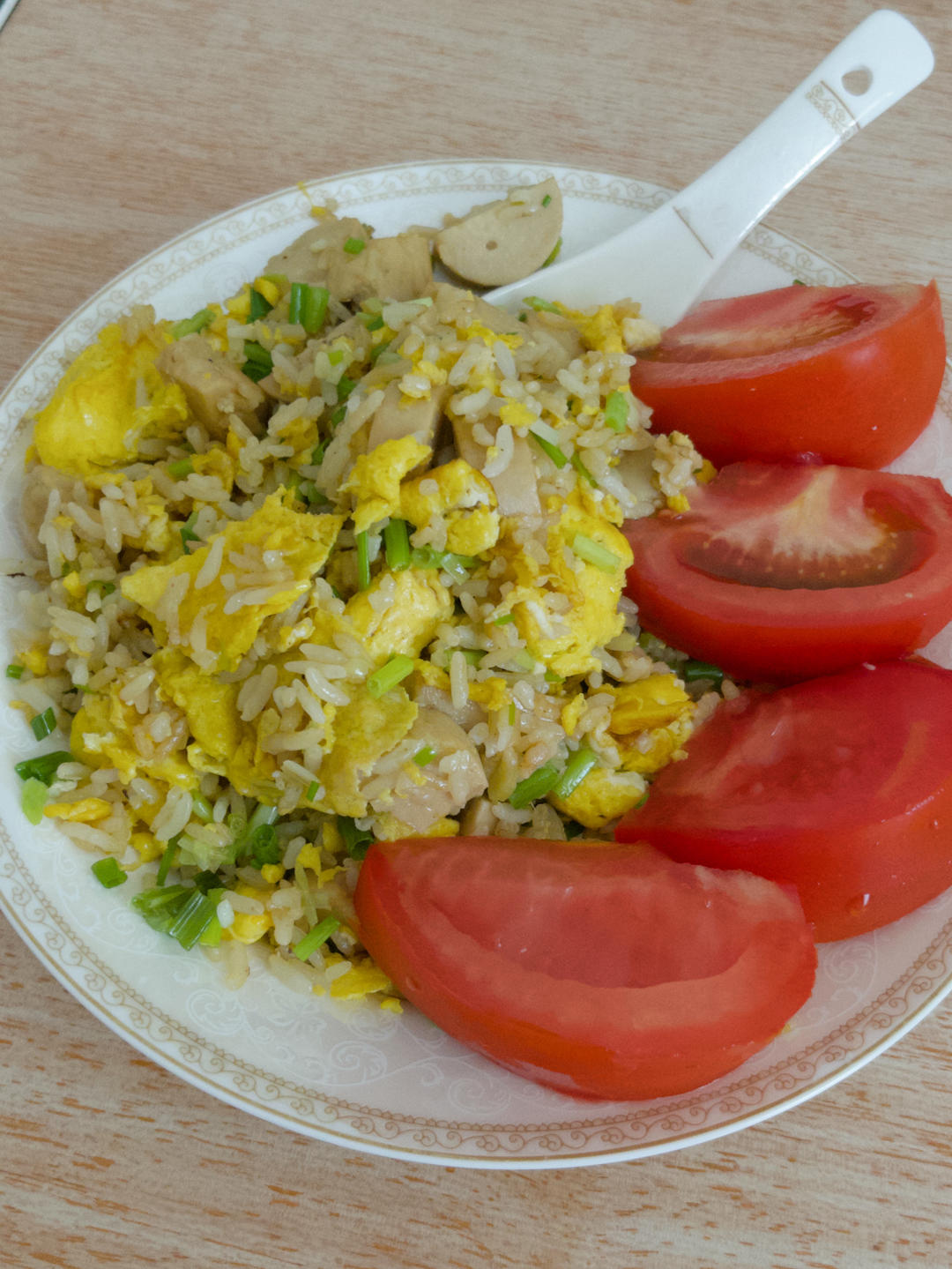 十五分钟搞定火腿蛋炒饭