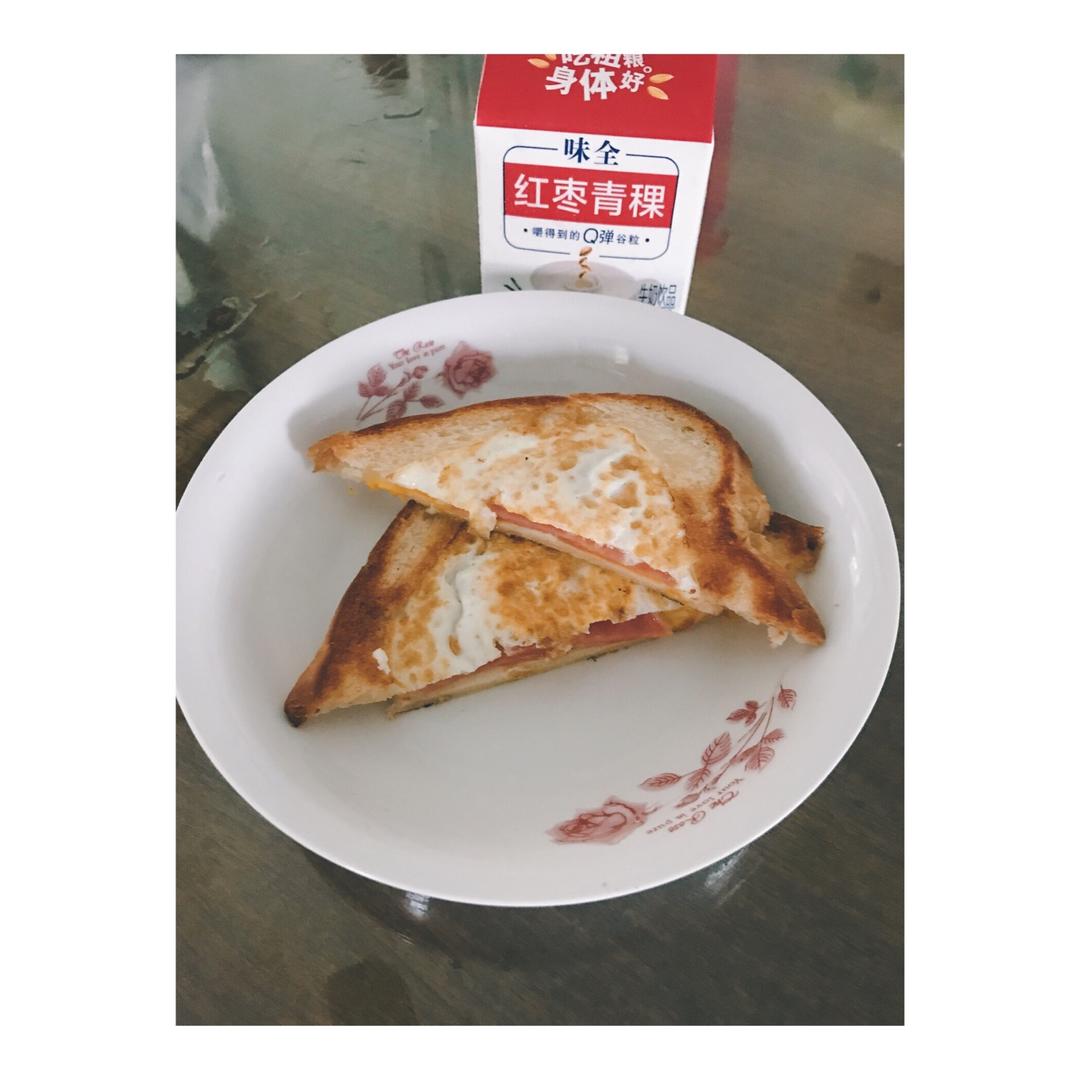 一片面包的三明治