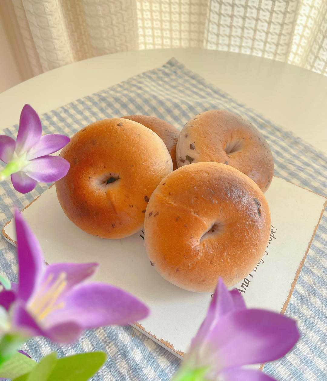 懒人版🫐蓝莓贝果🥯新手可操作