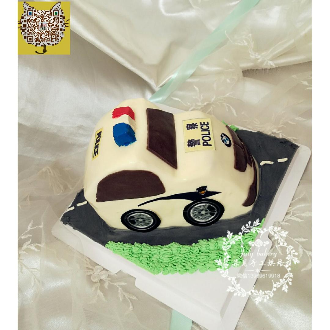 宝马小汽车警车蛋糕