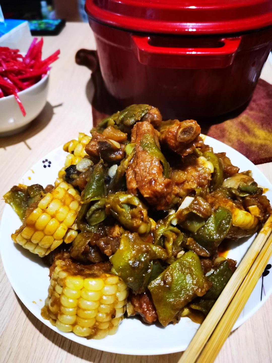 排骨炖豆角