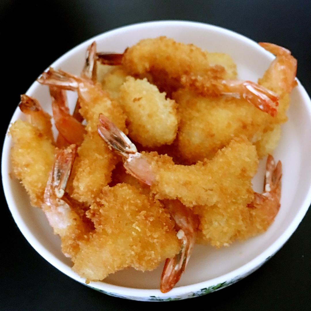 面包糠炸虾