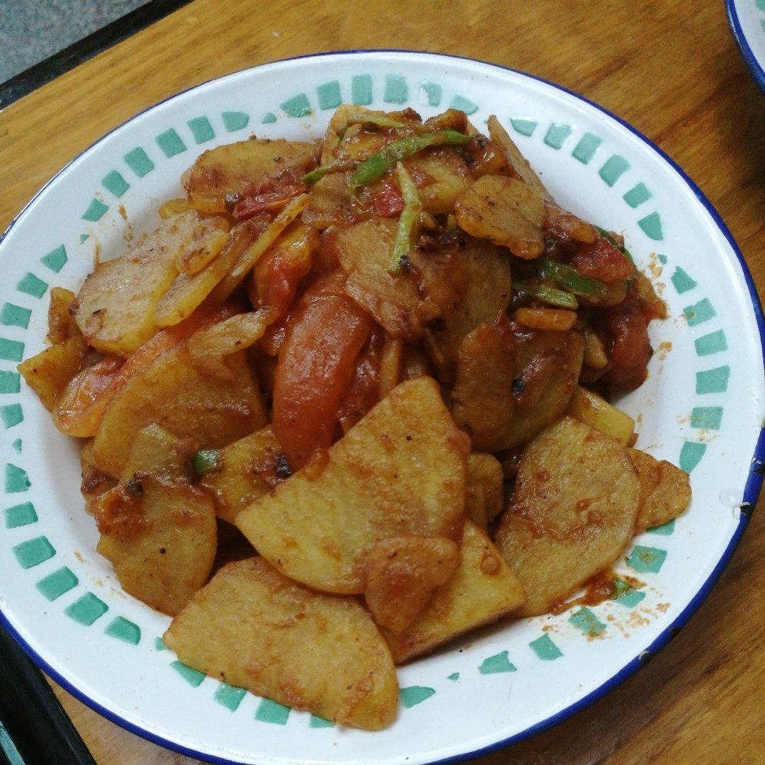 西红柿炒土豆