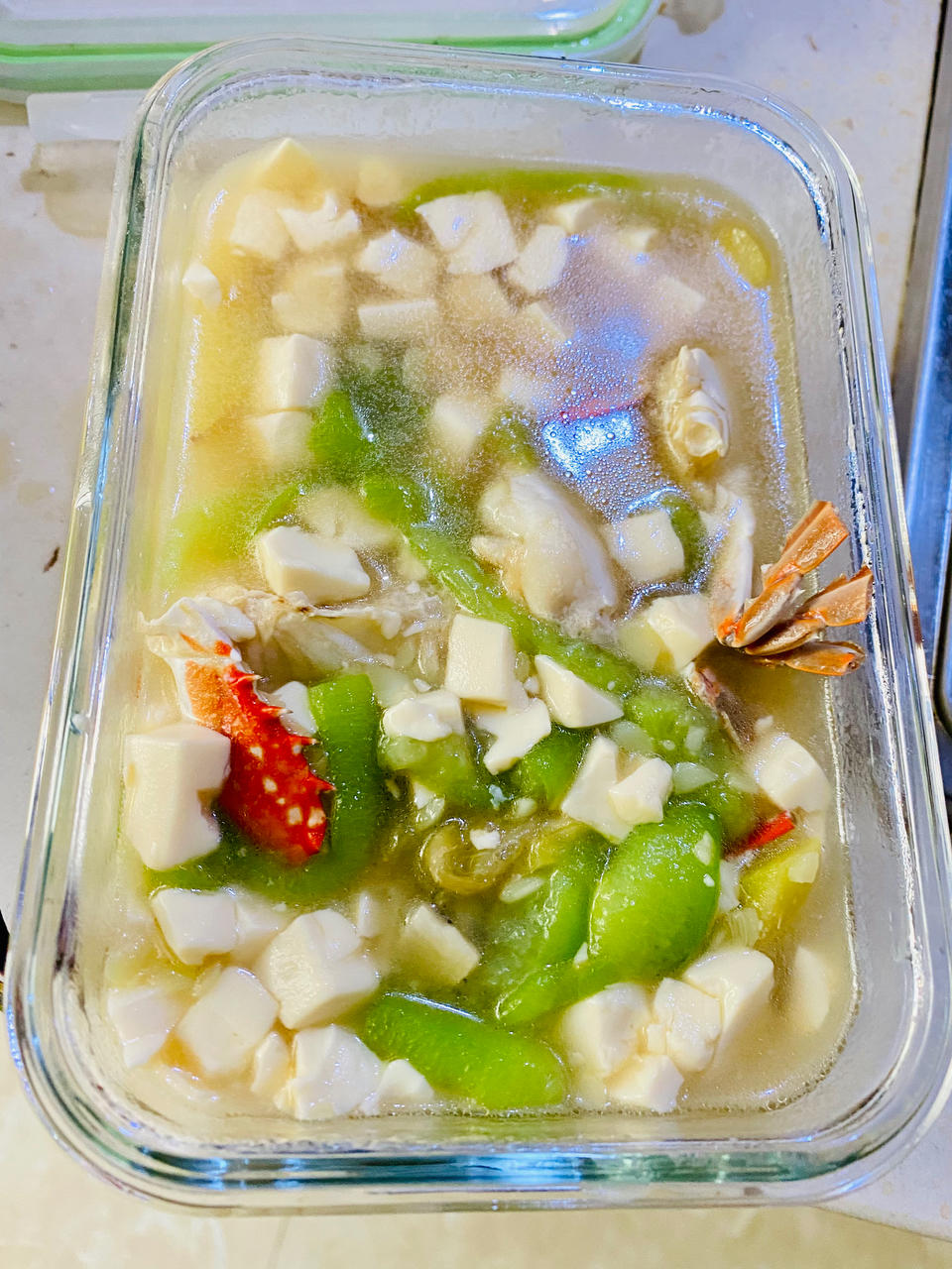 丝瓜豆腐螃蟹汤