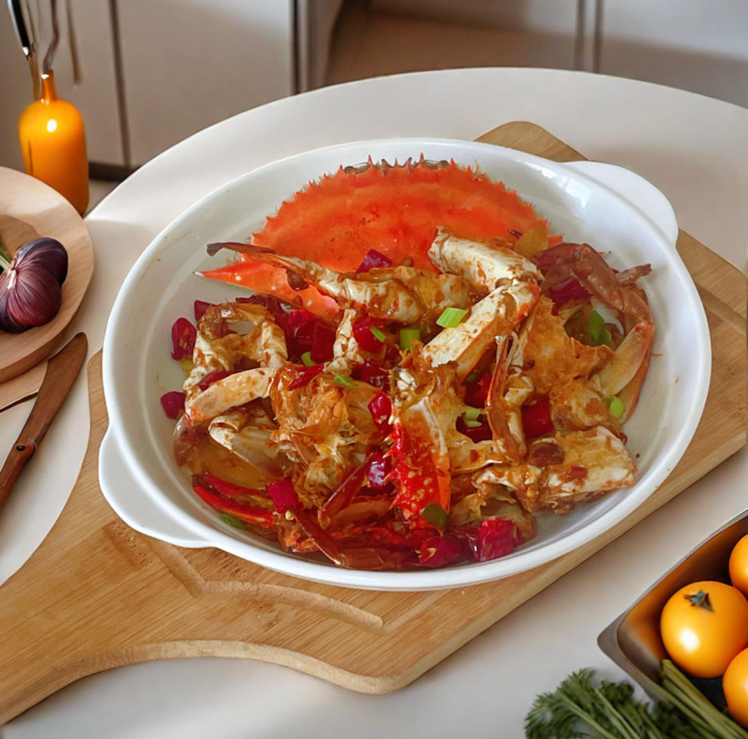 吮指回味｜麻辣梭子蟹