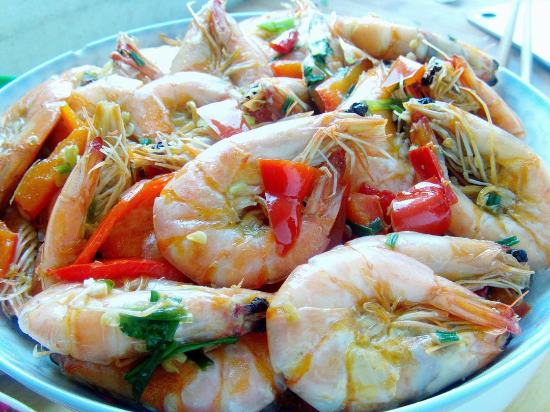 爆炒基围虾的做法