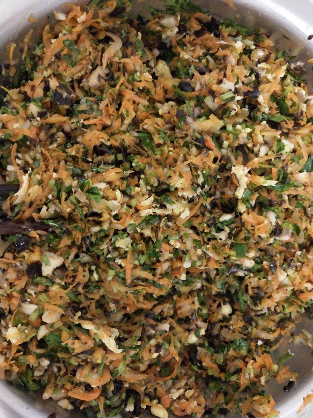 素馅大个饺子