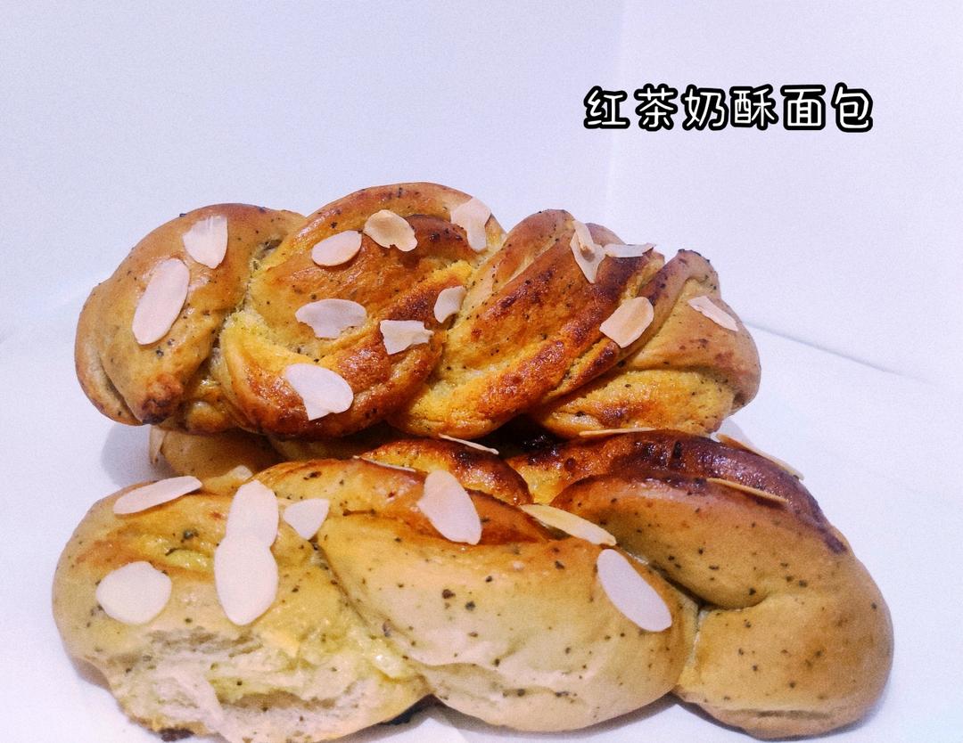红茶奶酥面包