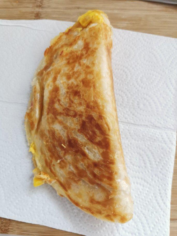 手抓饼版芝士鸡蛋饼