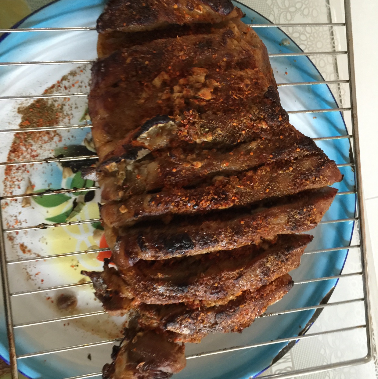 孜然蒜香烤羊腿