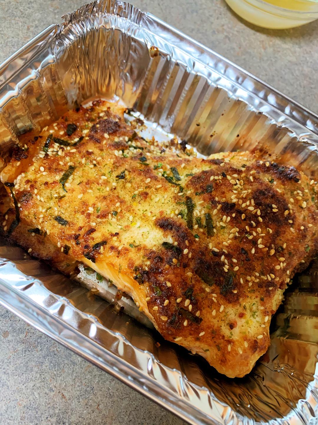 不用一滴油的香烤三文魚扒🐟（空氣炸鍋版）