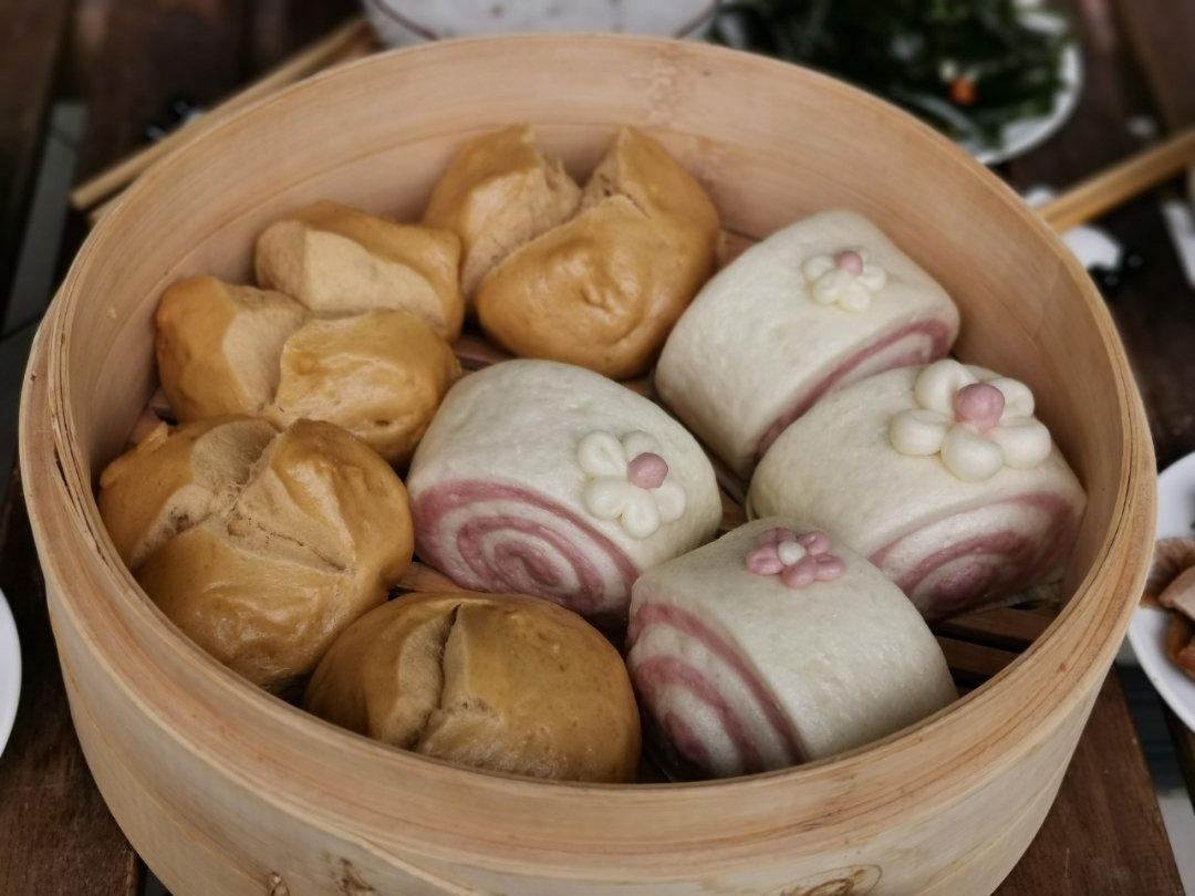 颜值担当：紫薯双色馒头