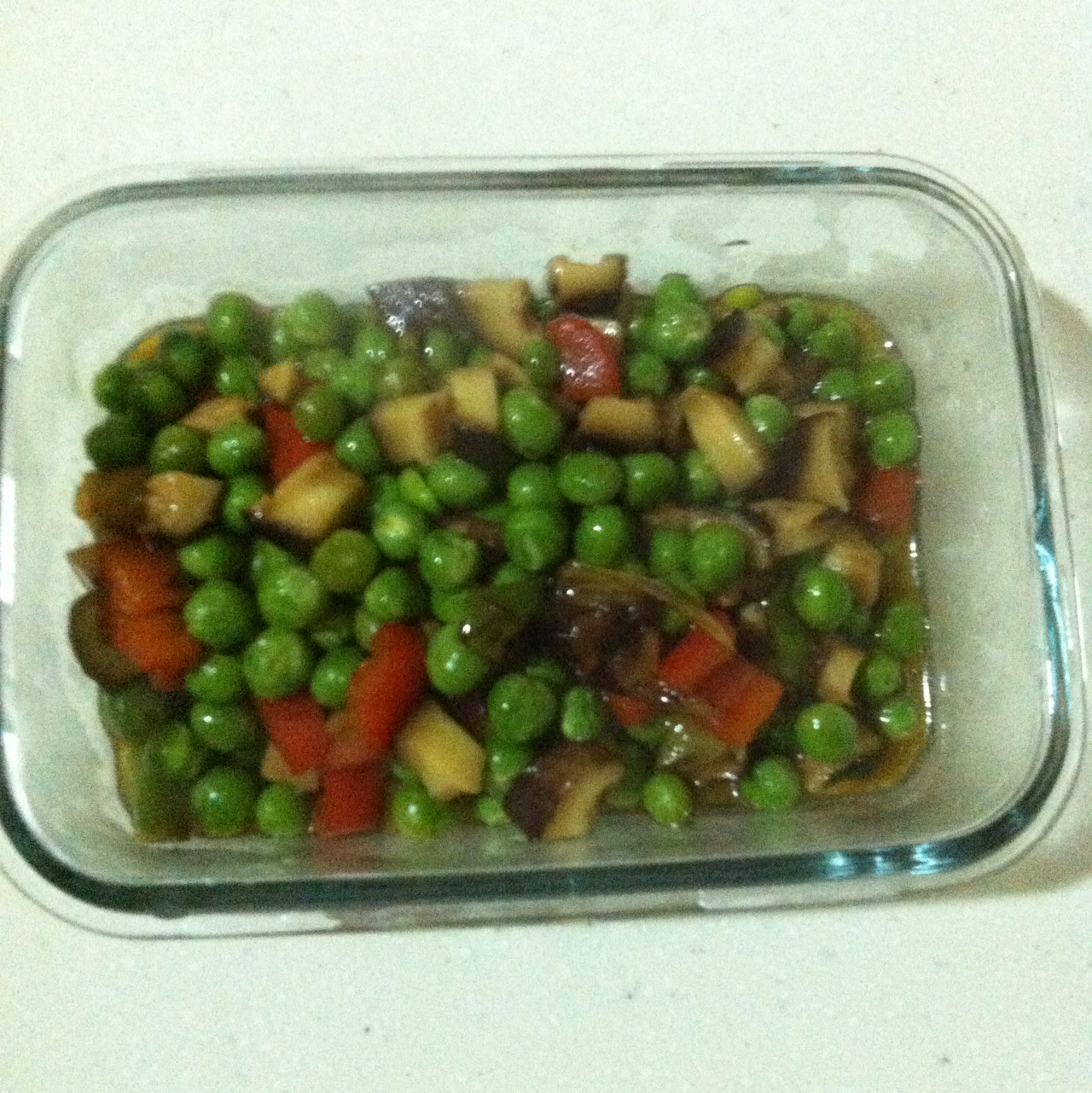 肉丁炒碗豆