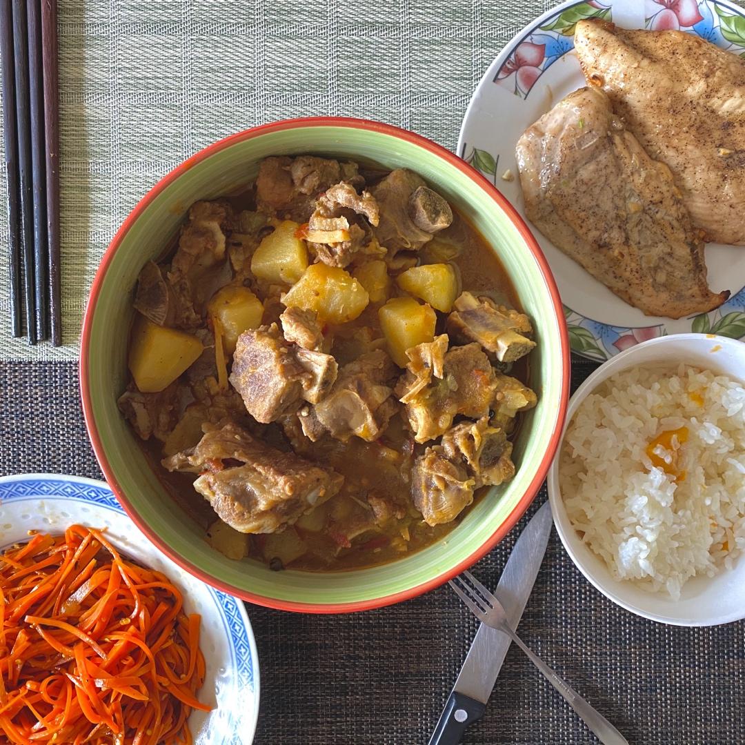 土豆炖排骨