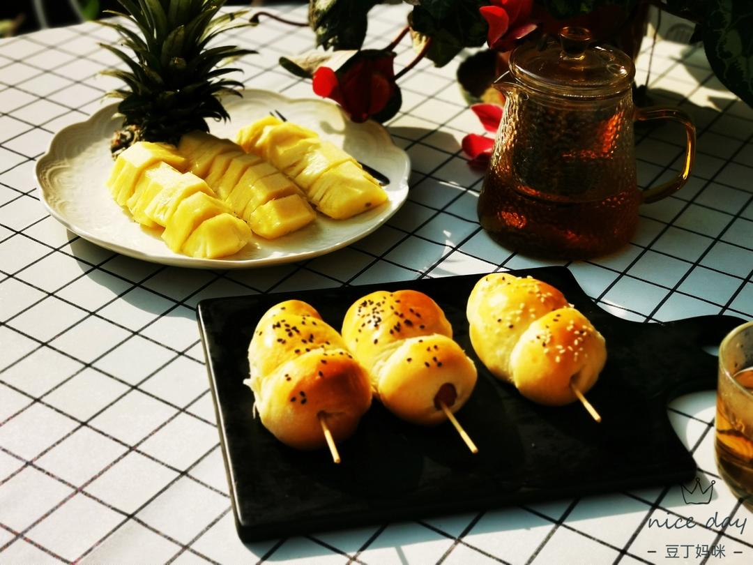 烤起来吧，鸡腿面包~