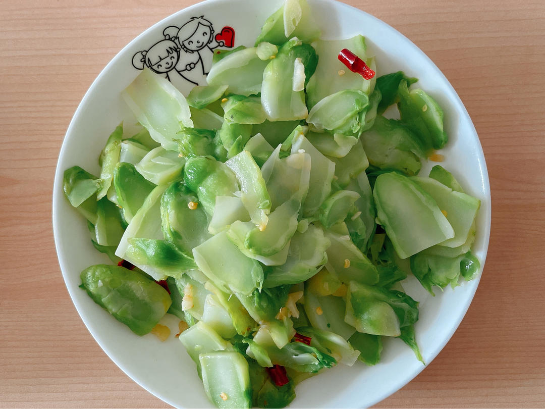清炒儿菜（清香翠绿超好吃）