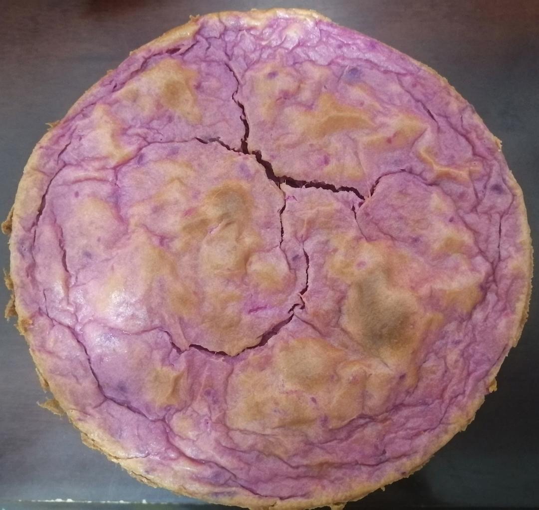 低卡•无敌简单🔥微波炉‼️紫薯酸奶蛋糕