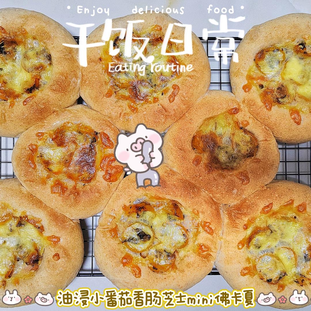 黑松露菌菇佛卡夏｜家庭版大气孔面团