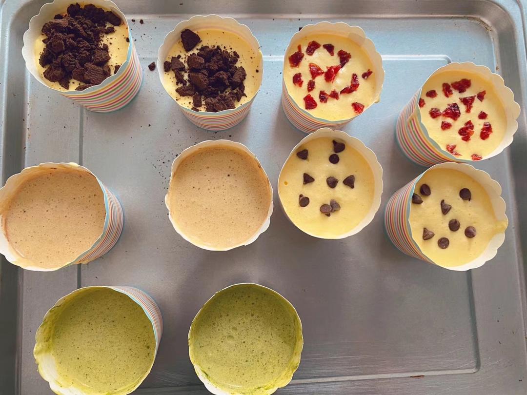 纸杯蛋糕 8寸戚风蛋糕的量