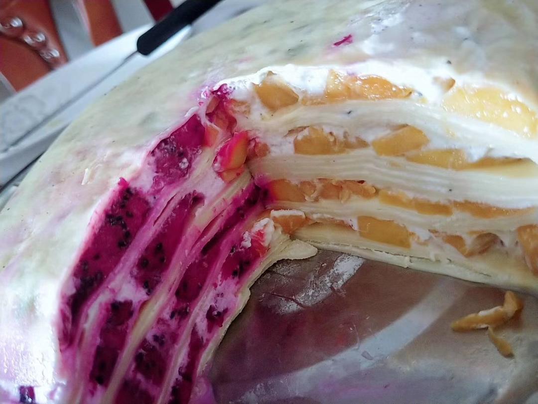 芒果千层蛋糕，100%成功告别煎皮无能