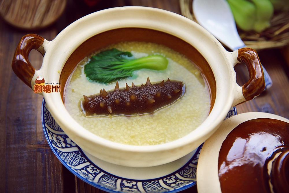 养生小米海参的做法