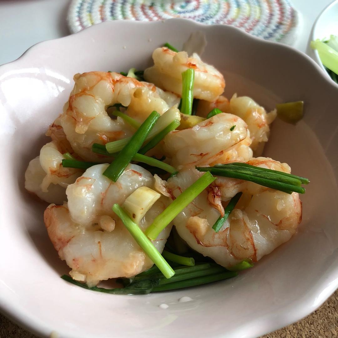 葱爆虾仁