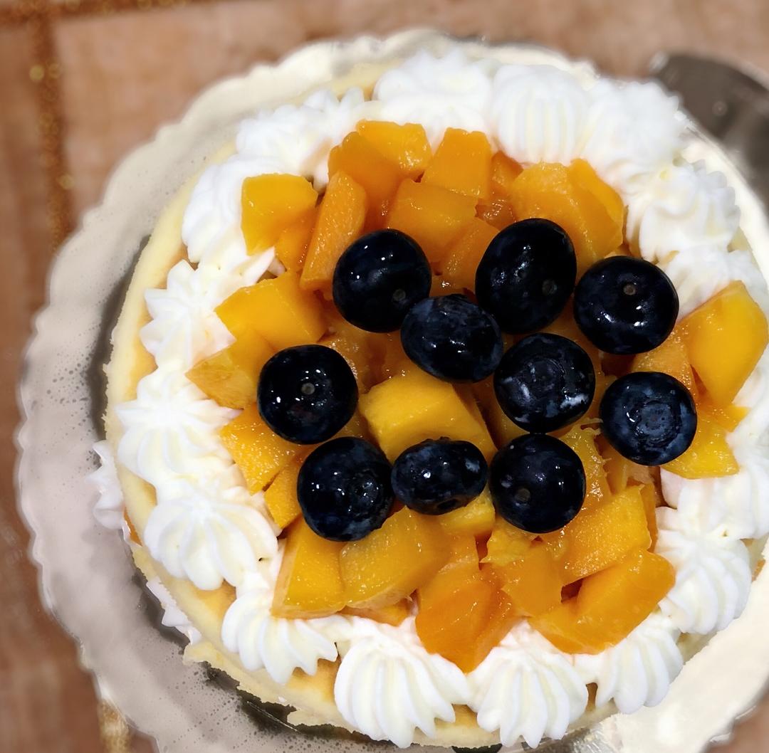 【零失败】不会裱花没关系的水果裸蛋糕 芒果裸蛋糕 完美戚风胚