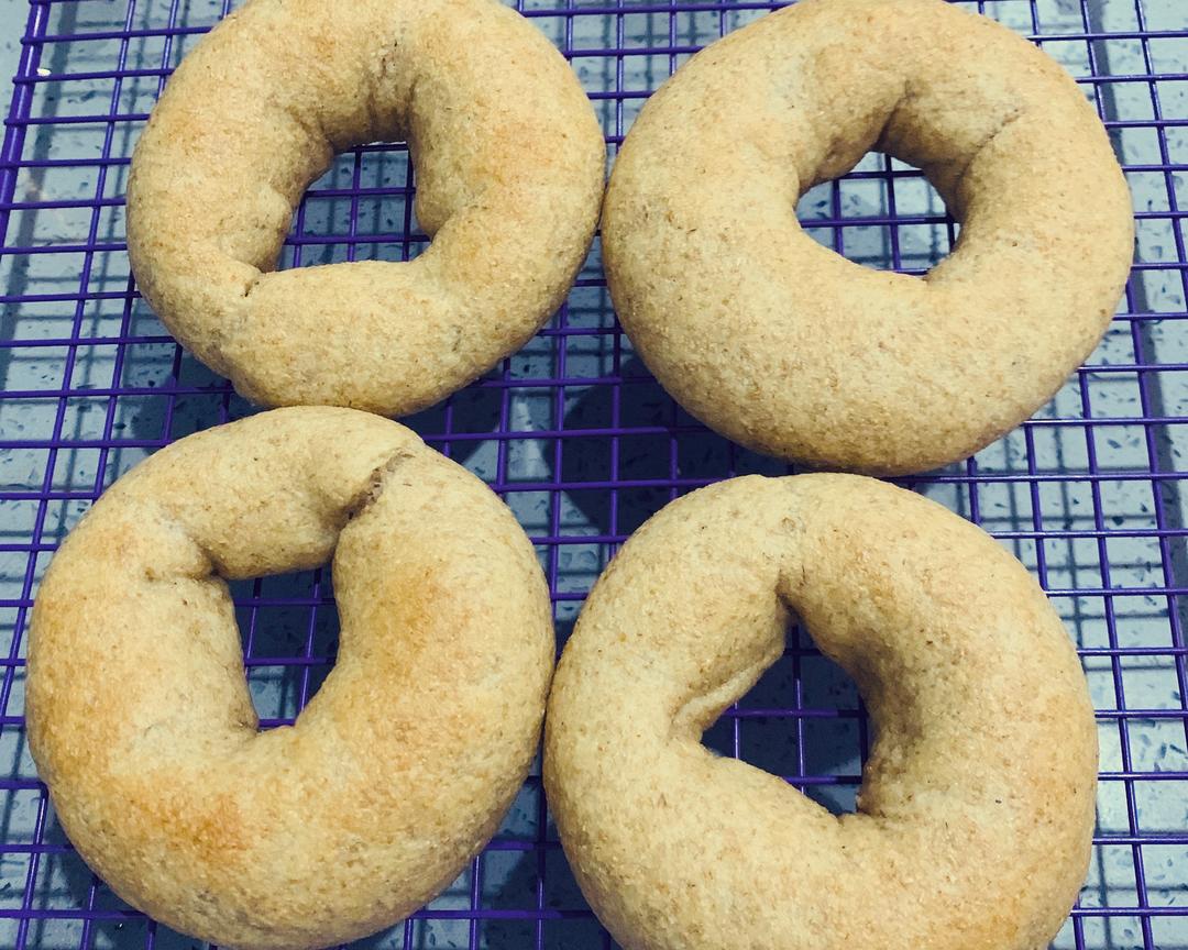 全麦豆渣红薯馅贝果🥯