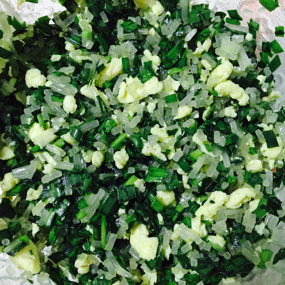 韭菜鸡蛋粉条水饺