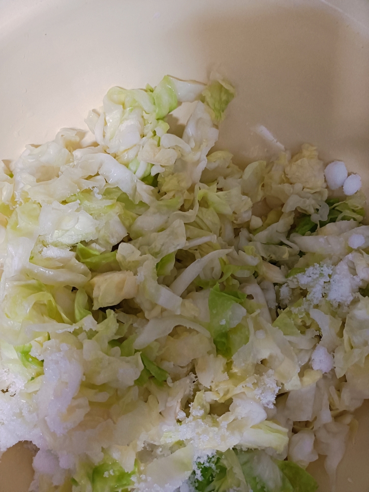冷面碗里的辣白菜的做法 步骤2