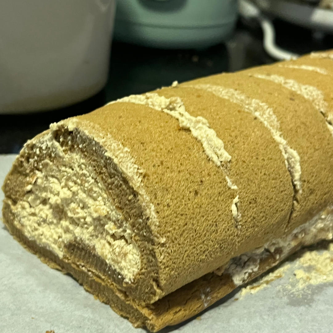 拿铁咖啡蛋糕卷☕️香得你家仿佛就是咖啡厅