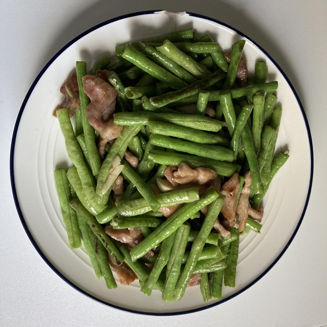 豆角炒肉丝