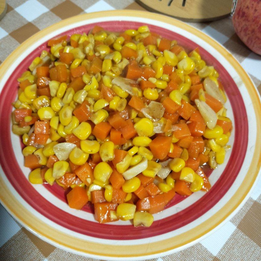 毛豆玉米粒炒肉沫