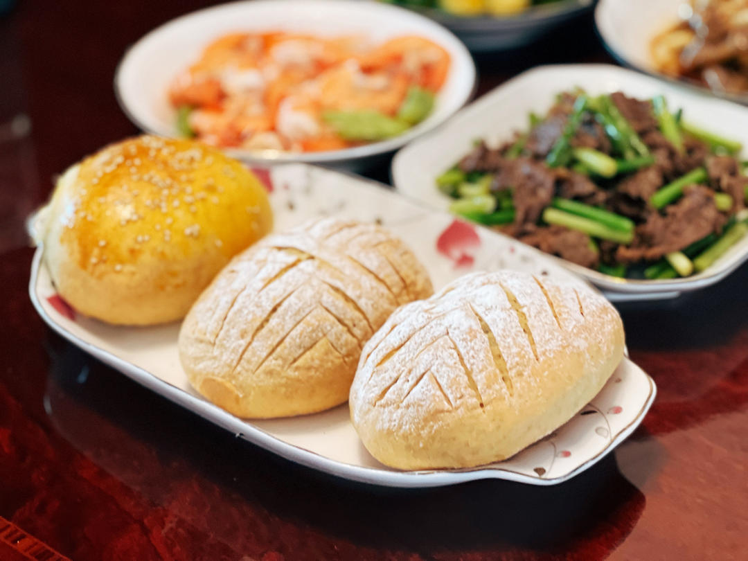 自制纯全麦麻薯欧包