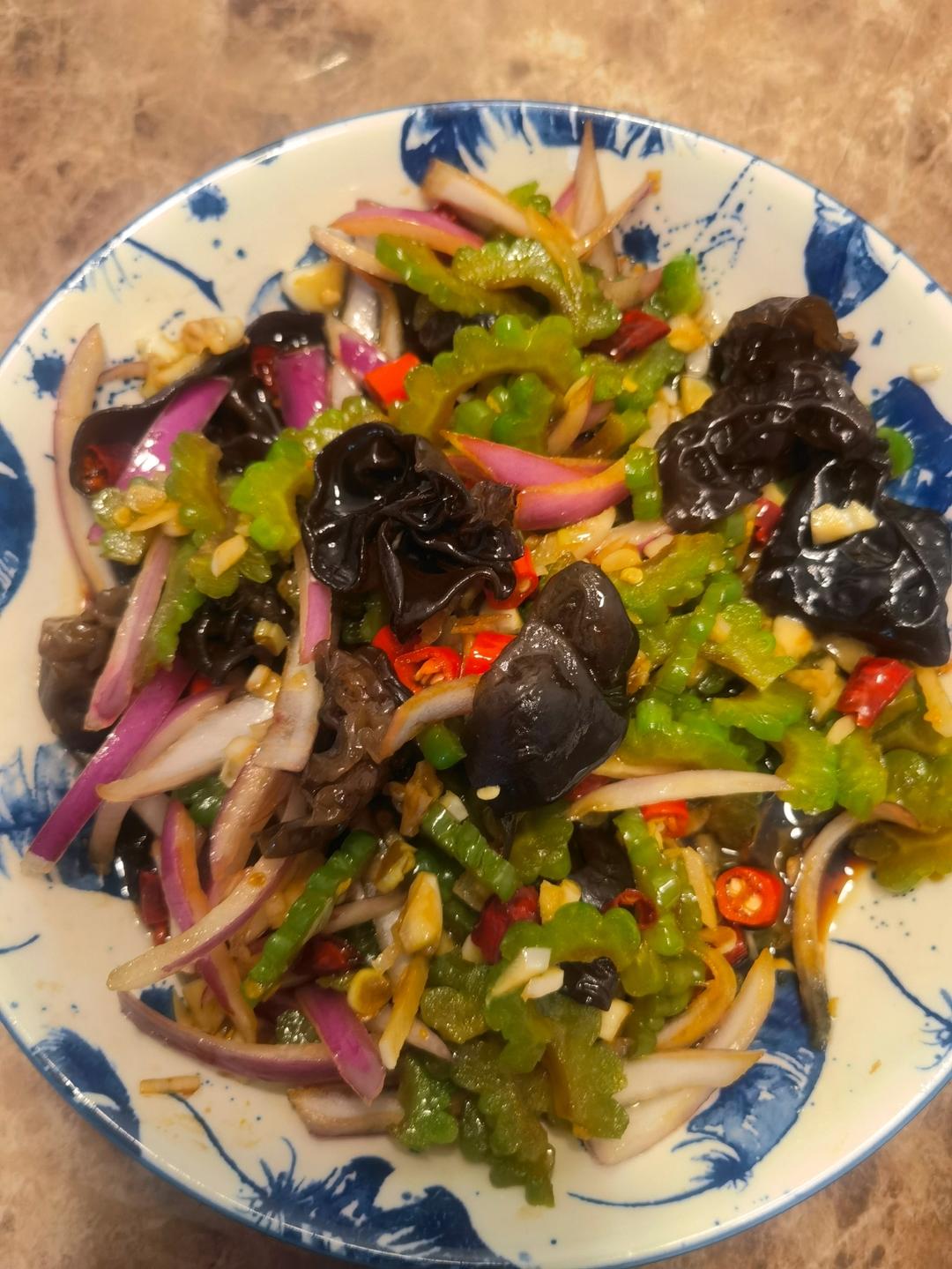 消暑❄️去火🔥凉拌苦瓜