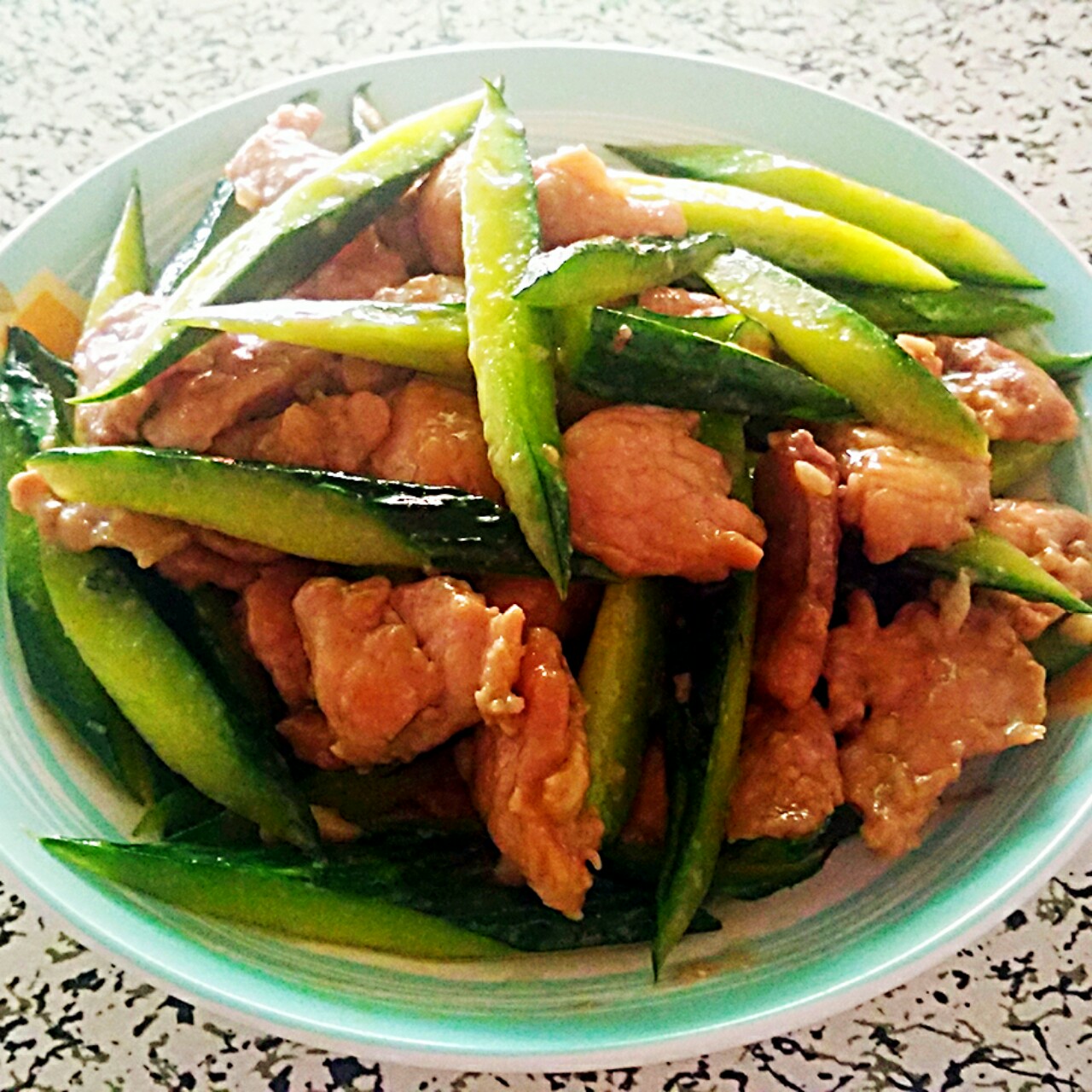 黄瓜回锅肉