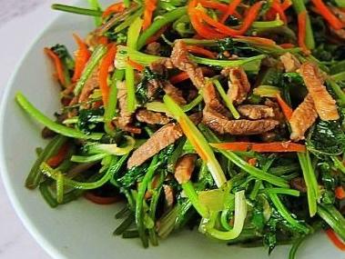 肉丝香菜的做法