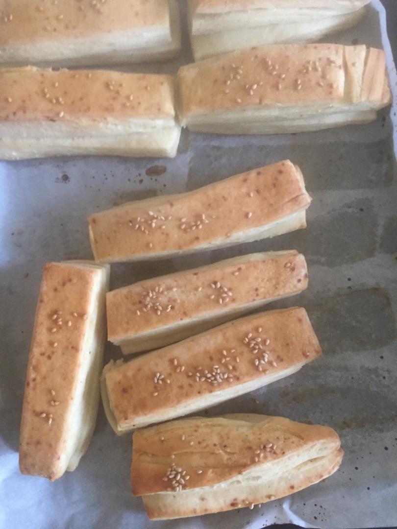椒盐千层饼（烤箱版）一次发酵 外酥里嫩