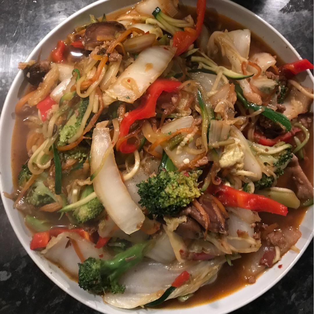 三丝炒大白菜